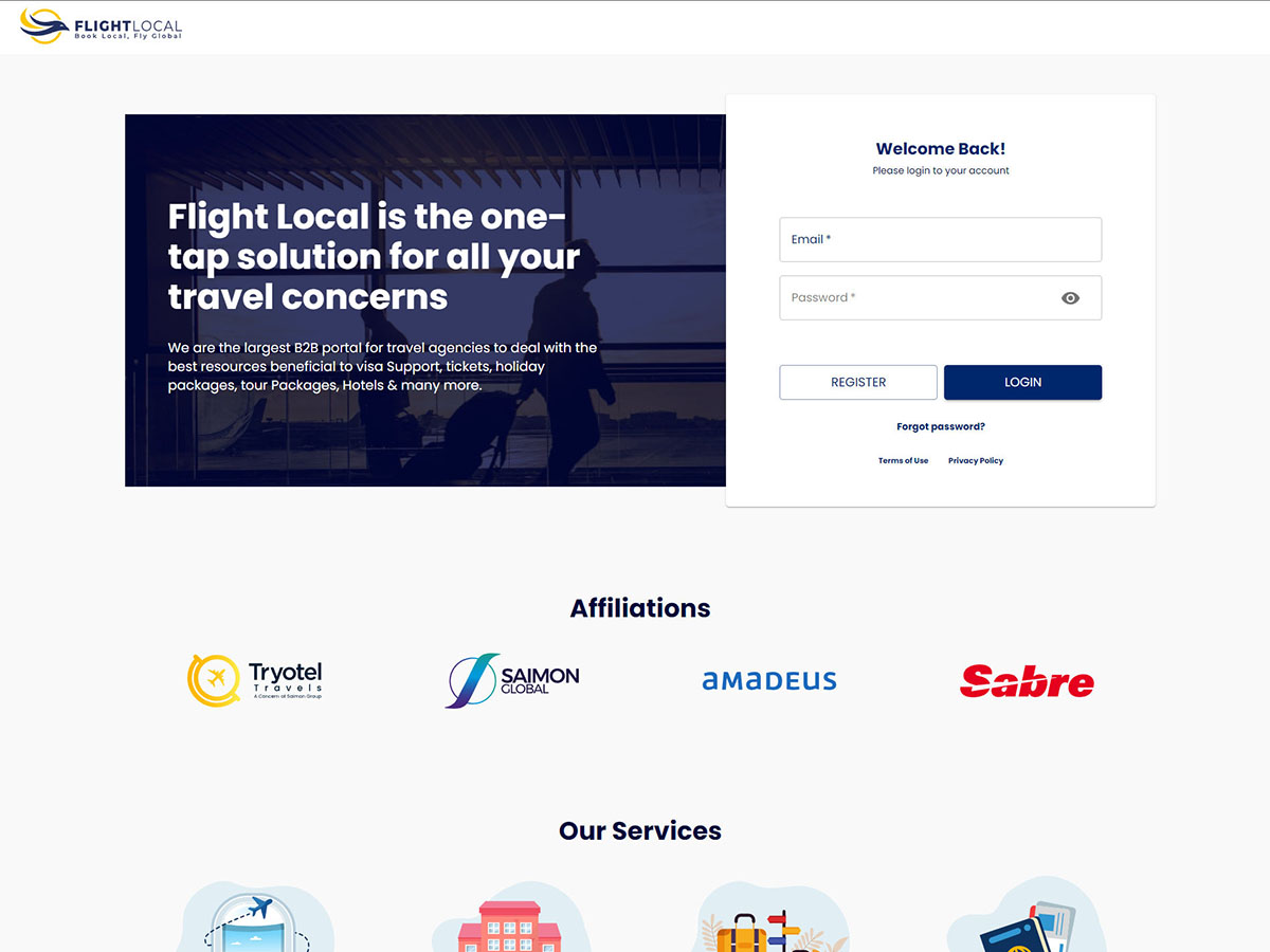 Flight Local (B2B Travel Solution)